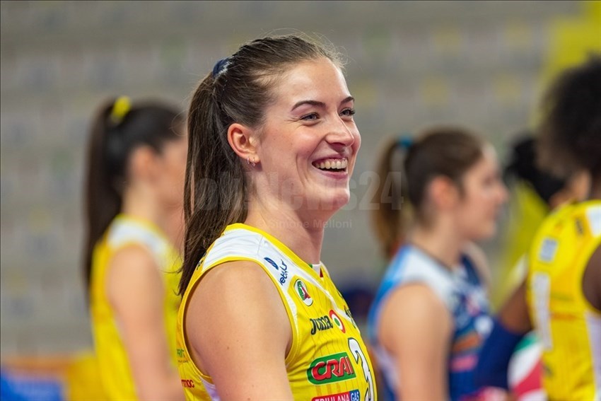 L'opposto dell’Imoco Volley Conegliano Lucille Gicquel (3).