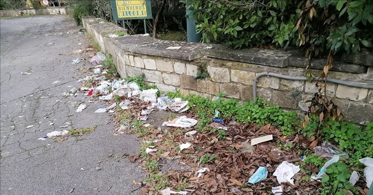 l'ingresso dell'ex camping