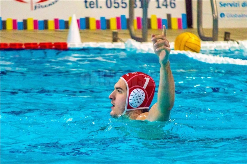 Il portiere della Rari-Nantes Florentia.