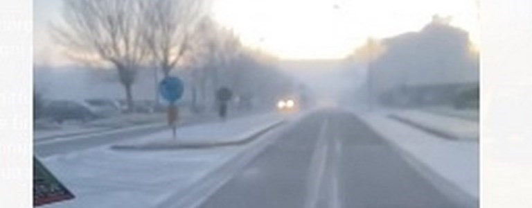 Strade di ghiaccio in Toscana