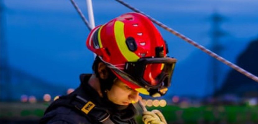 L'intervento dei vigili del fuoco