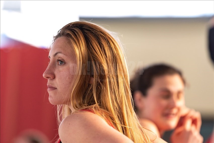 L'attaccante della Rari Nantes Florentia Carlotta Nencha.