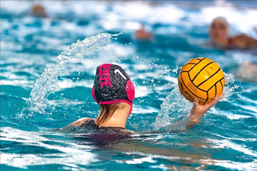 Una giocatrice della Pallanuoto Treviso.