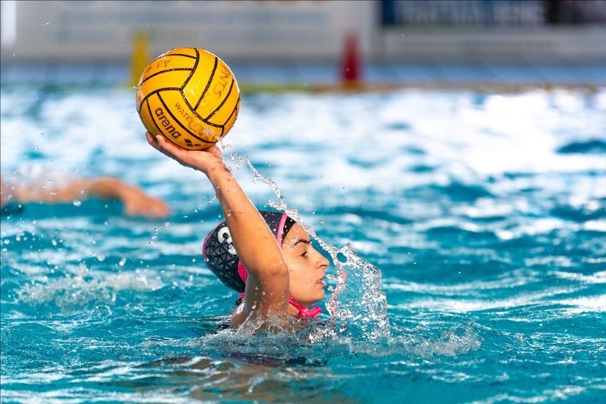 Una giocatrice della Pallanuoto Treviso.