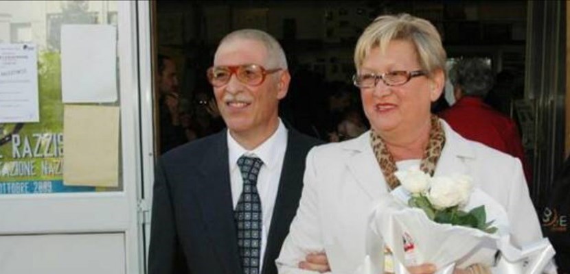 Sandra Alvino il giorno del suo matrimonio