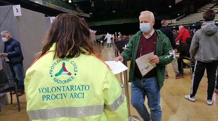 Il centro vaccinale del Mandela