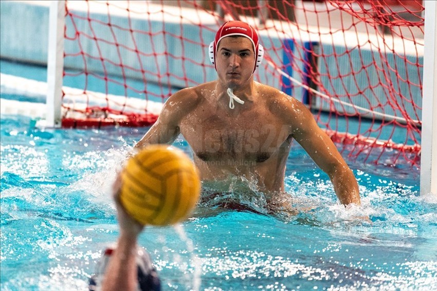 Il portiere della Rari Nantes Florentia Massimiliano Cicali (1).