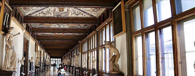la galleria degli Uffizi