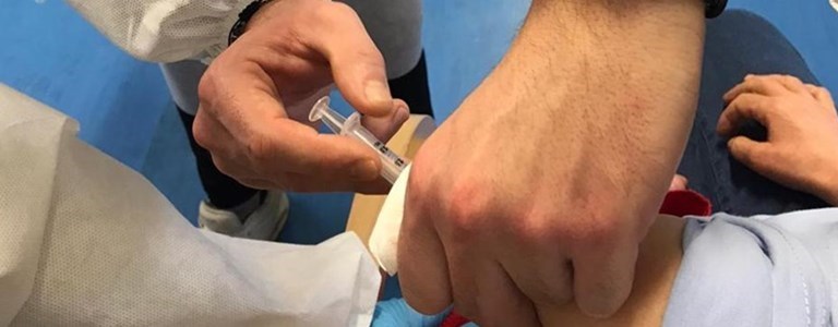 Vaccinazione di un ospite
