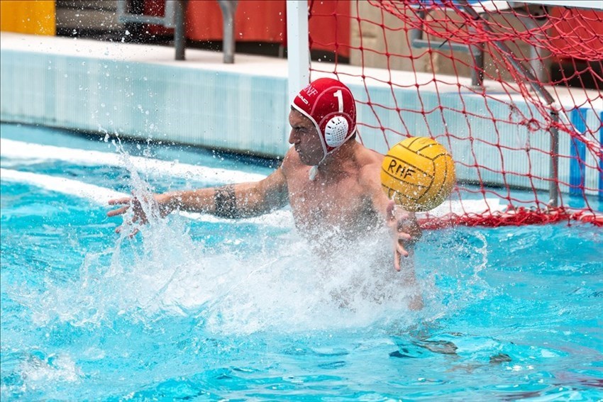 Il portiere della Rari Nantes Florentia Massimiliano Cicali (1).