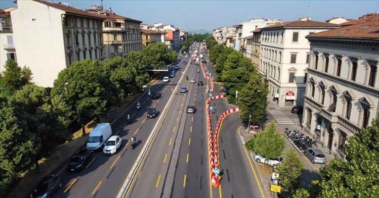 i lavori in viale Lavagnini