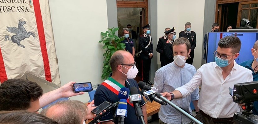 Moschetti intervistato dai media