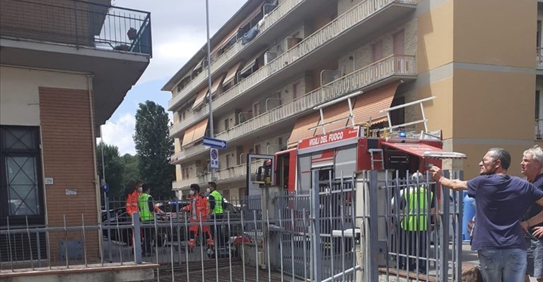 incendio in via Costetti