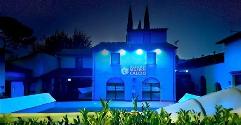 il Museo del Calcio si tinge d'azzurro