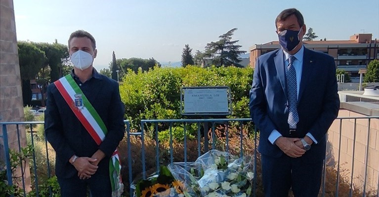 il Sindaco Casini e il Questore Santarelli