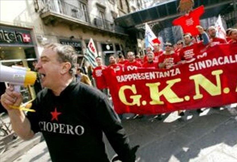manifestazione di Gkn