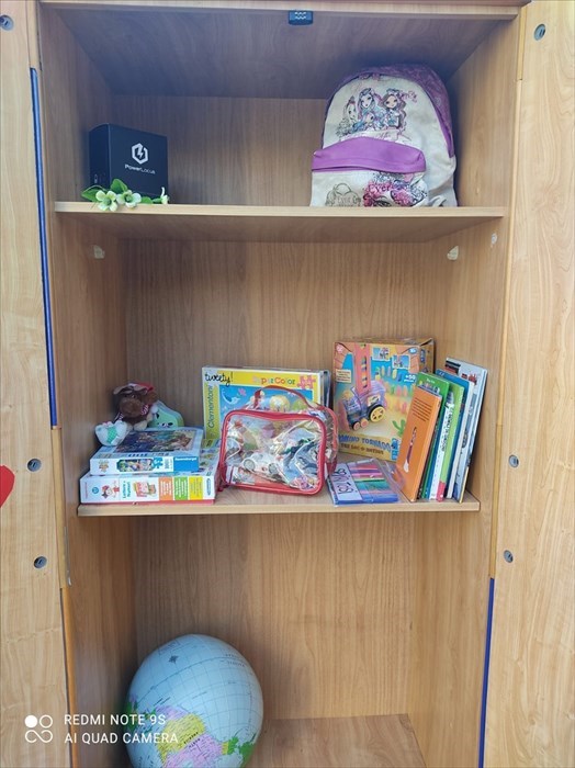 l'interno dell'armadio