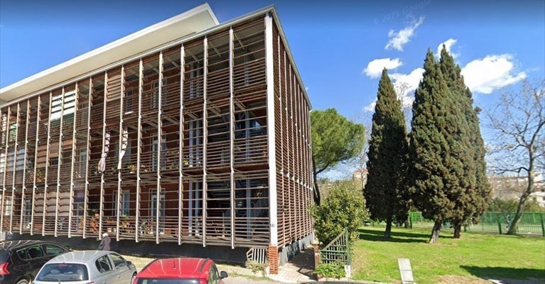 il giardino dietro le casette di Viale Guidoni