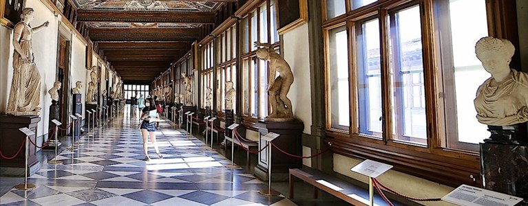 la galleria degli Uffizi