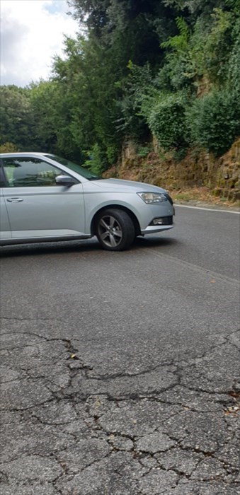 viale Poggi in contromano