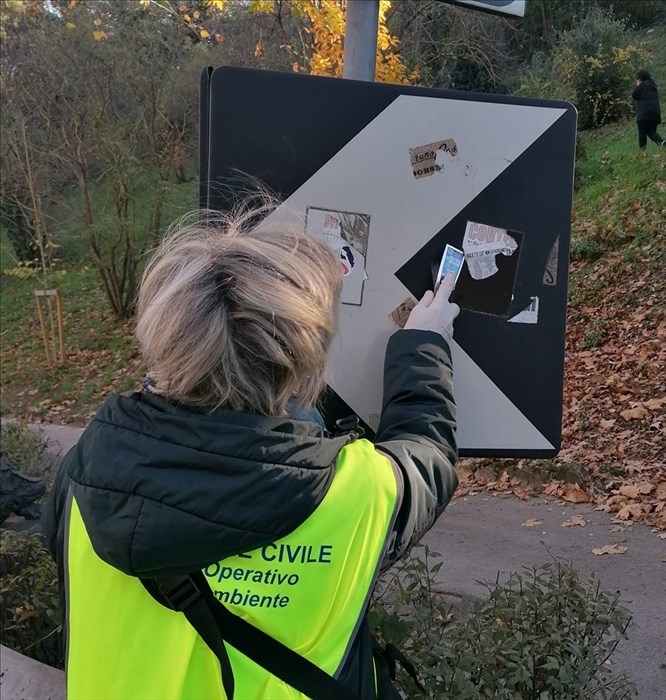 l'intervento dei volontari