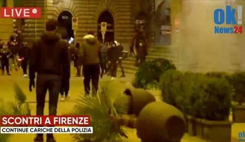 Una immagine di quella serata