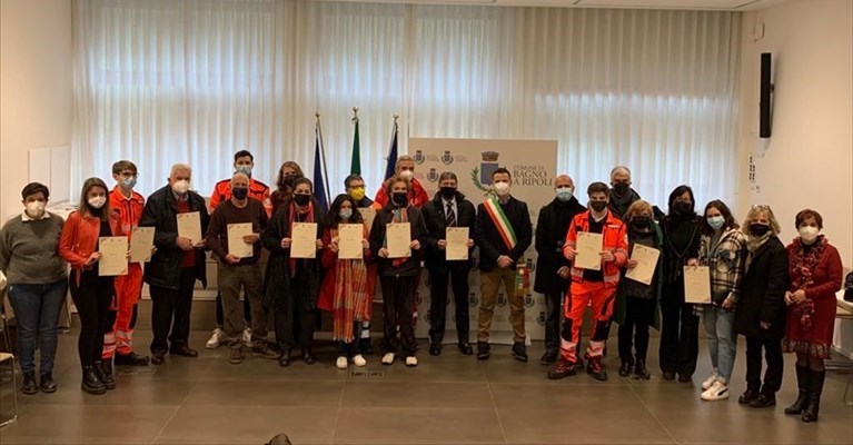 il momento della premiazione