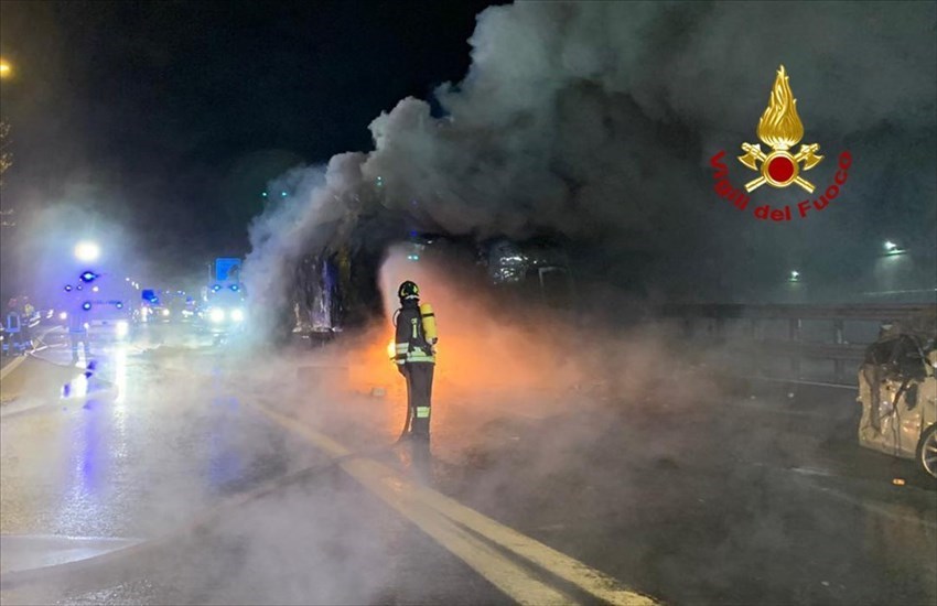 L'incidente in autostrada