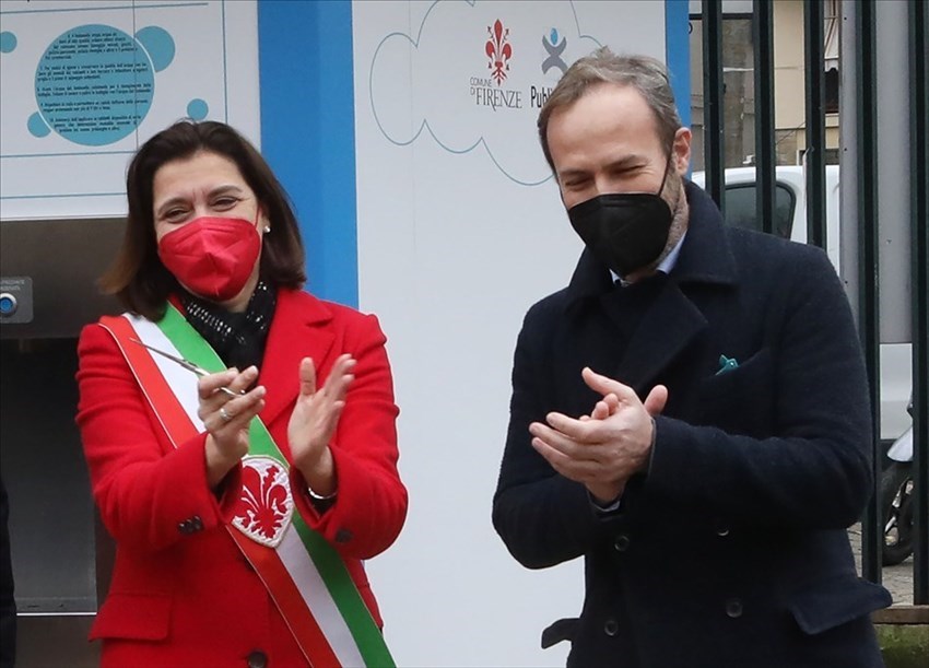 la vicesindaca Bettini e il presidente di Publiacqua