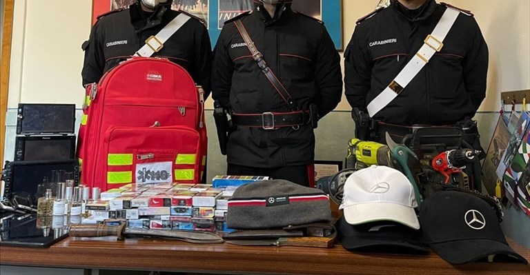 il materiale rinvenuto