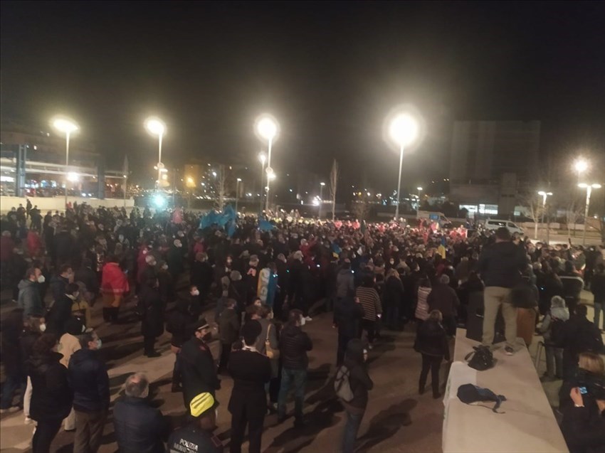 La manifestazione di stasera