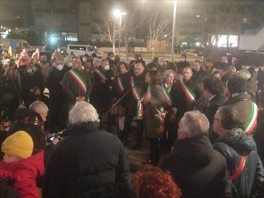 La manifestazione di stasera