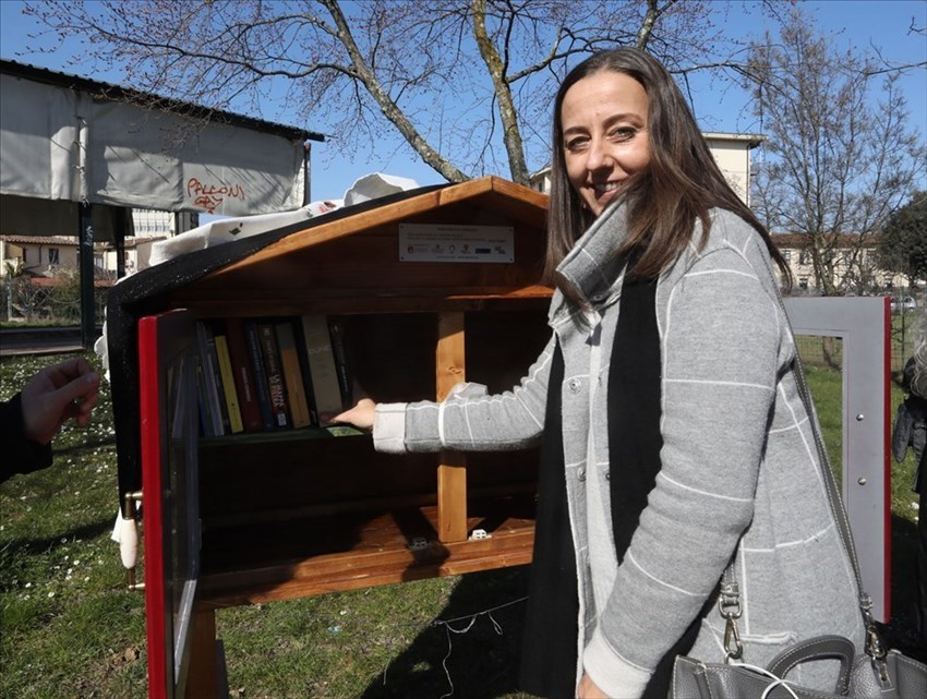 la nuova casetta dei libri a Ponte a Greve