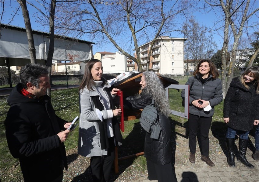 la nuova casetta dei libri a Ponte a Greve