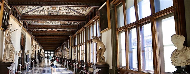 la galleria degli Uffizi
