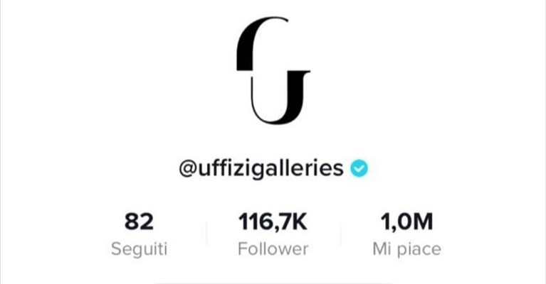 il profilo Tik Tok degli Uffizi