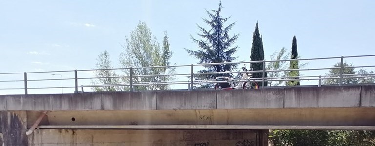 il ponte di via della Chimera dov'è tornato l'accampamento