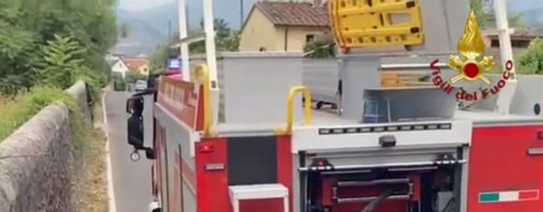 i vigili del fuoco in azione