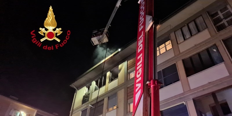 Incendio appartamento