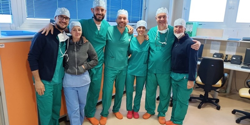 L'equipe che ha effettuato l'intervento