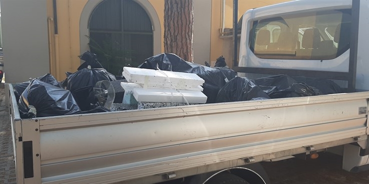 uno dei furgoni fermati