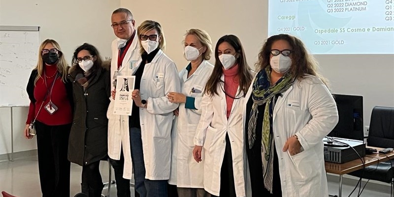 Un momento della premiazione