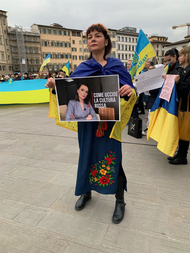 Sit-in per l'Ucraina