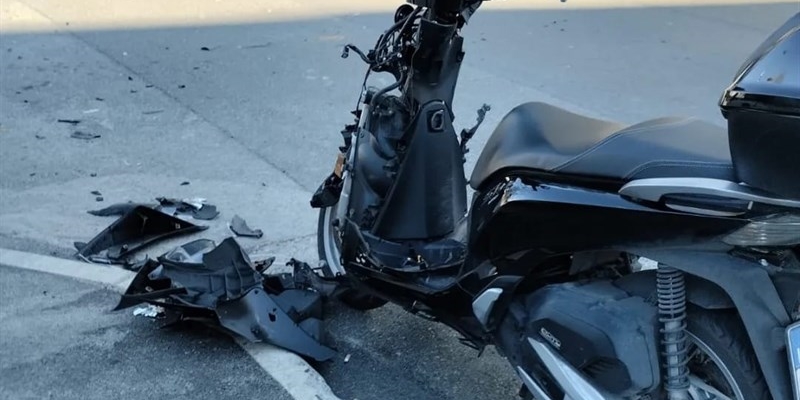 Il sinistro d'oggi in viale Redi