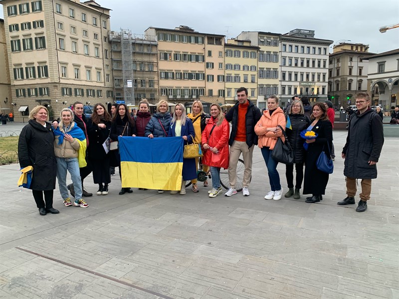 Sit-in per l'Ucraina