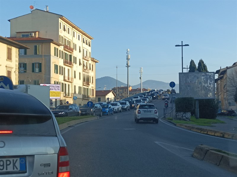 L'incolonnamento di auto