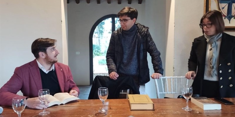 Il sindaco Ciappi con i due storici