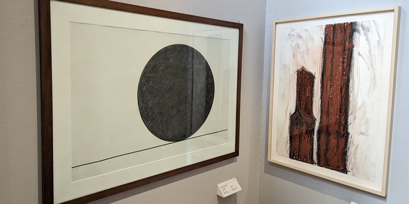 Una delle opere in mostra