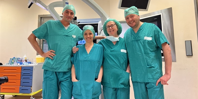 L'equipe che ha effettuato l'intervento