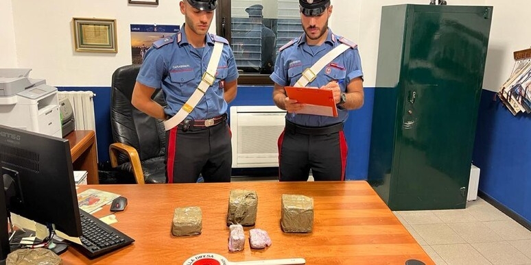 Calenzano la droga ritrovata